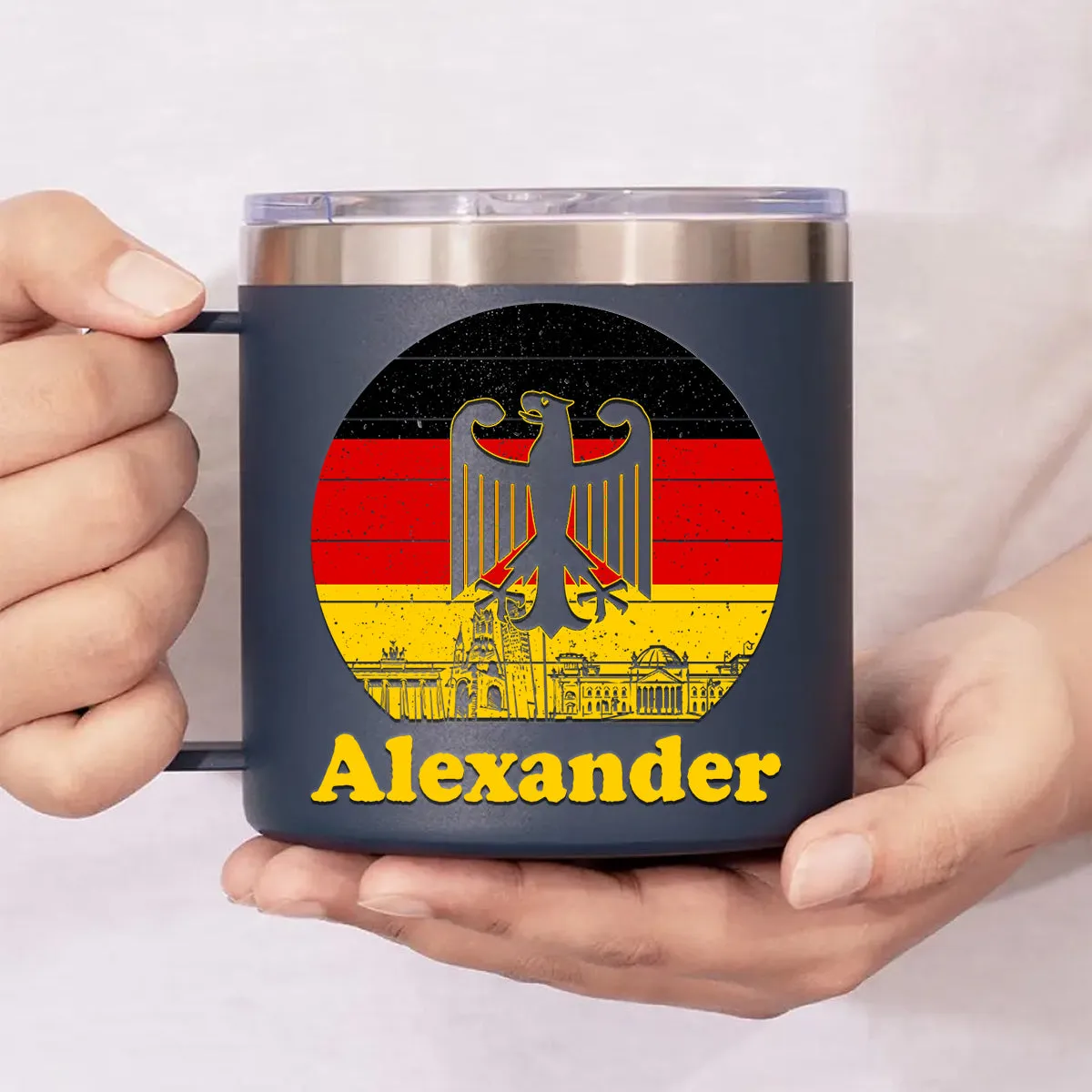 Custom Germany Tumbler 14oz With Your Name