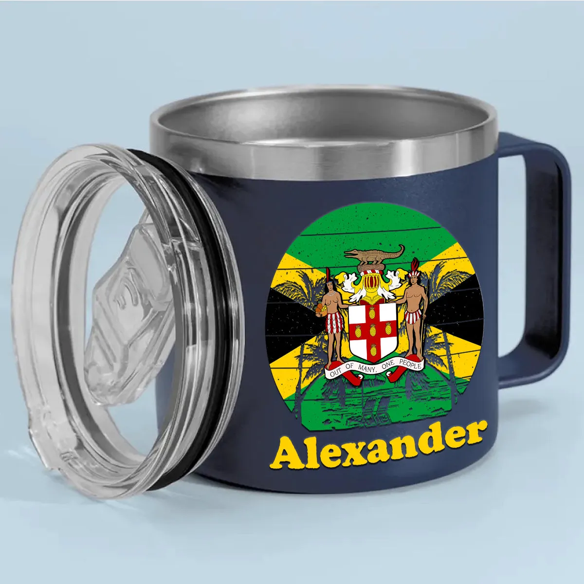 Custom Jamaica Tumbler 14oz With Your Name