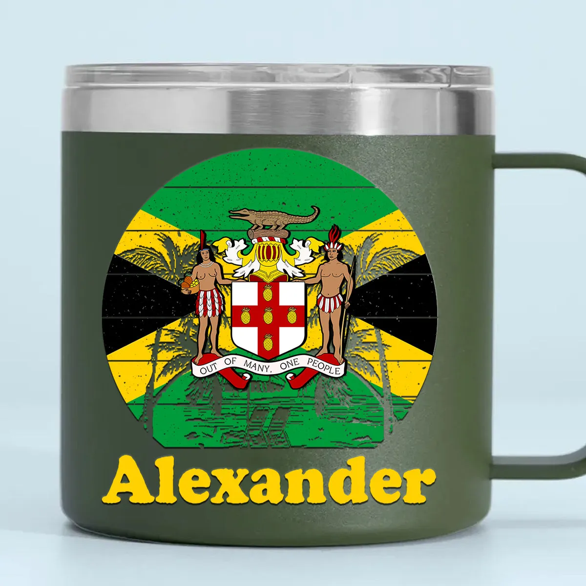 Custom Jamaica Tumbler 14oz With Your Name