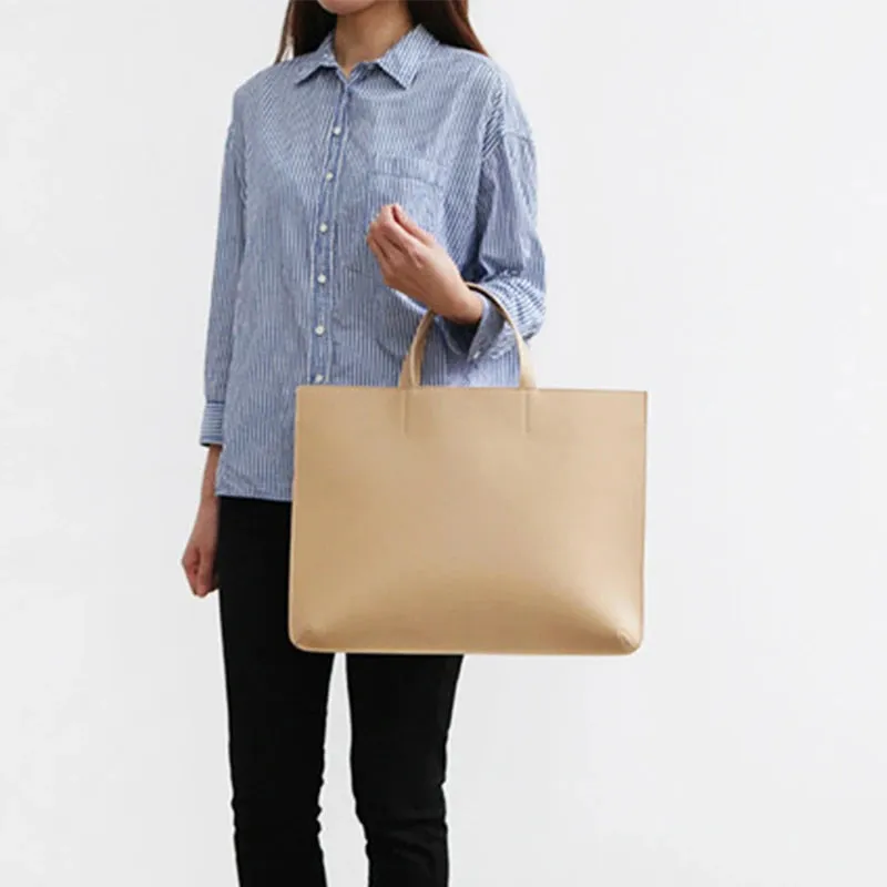 Custom Name Leather Laptop Bag Woman Fashion Luxury Notebook Computer Storage Bag Daily Business Office Briefcase Tote Bag