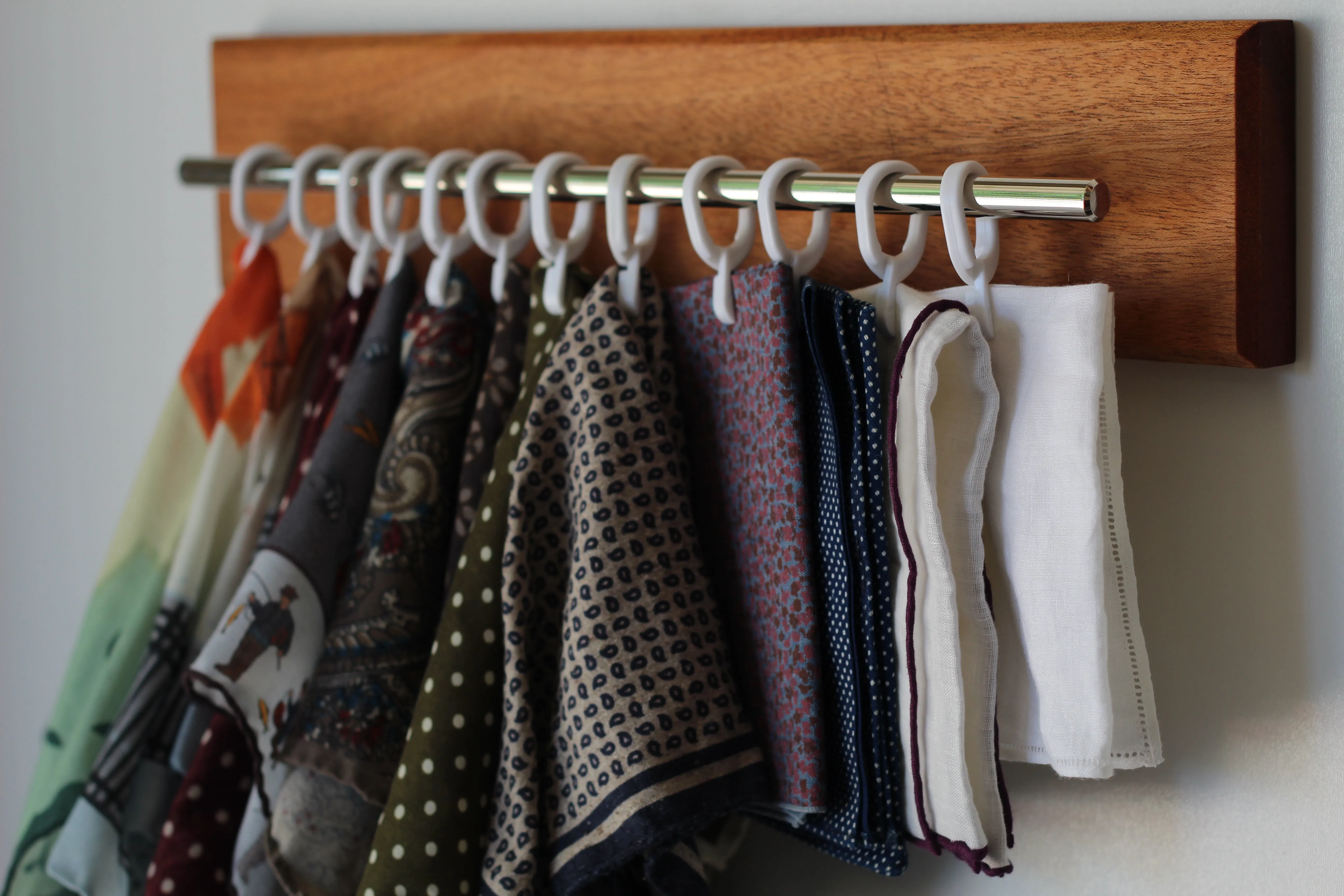 Custom Pocket Square Rack