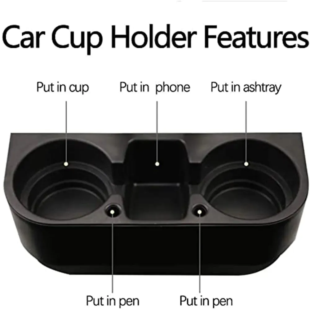 Custom Text Cup Holder Portable Multifunction, Custom for car, Cup Holder Expander for Car, Vehicle Seat Cup Cell Phone Drinks Holder Box Car Interior Organizer