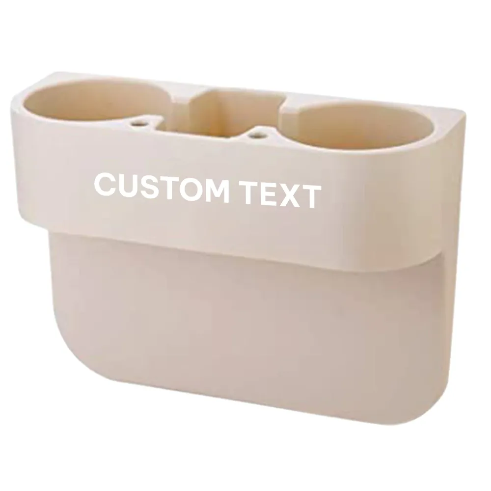 Custom Text Cup Holder Portable Multifunction, Fit with Cadillac, Cup Holder Expander for Car, Vehicle Seat Cup Cell Phone Drinks Holder Box Car Interior Organizer