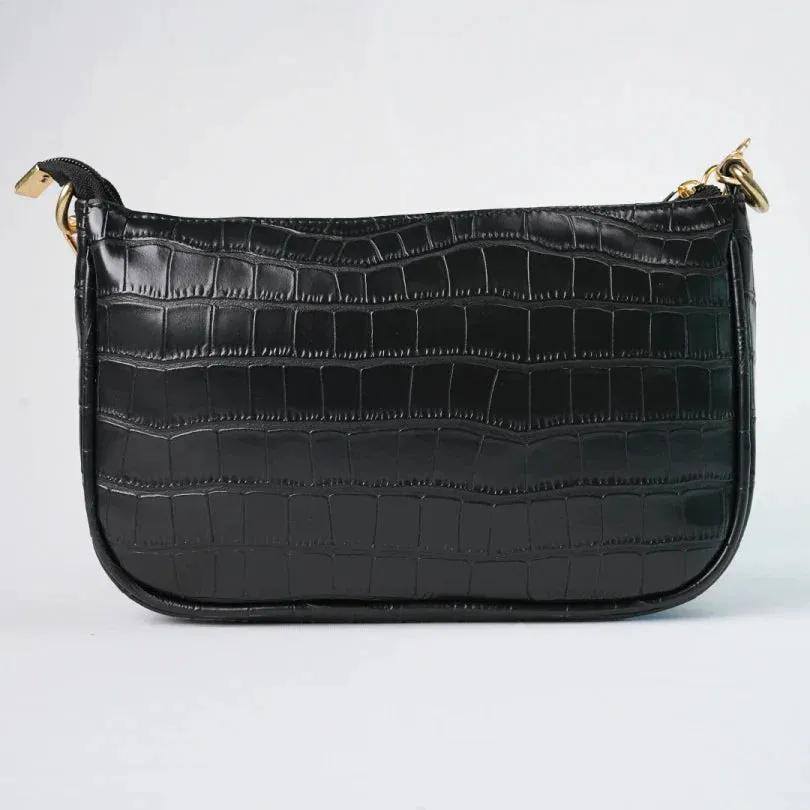 Customised Women's Croc Sling bag (Product 1) & Zip Mini make up kit (Product 2) Combo for Women