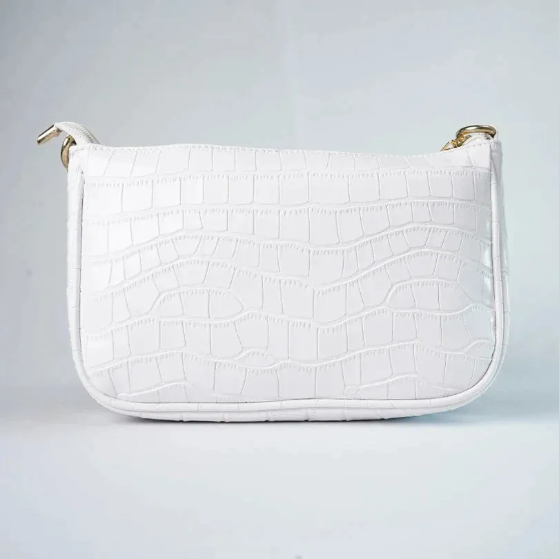 Customised Women's Croc Sling bag (Product 1) & Zip Mini make up kit (Product 2) Combo for Women