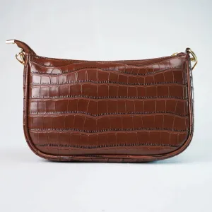 Customised Women's Croc Sling bag (Product 1) & Zip Mini make up kit (Product 2) Combo for Women