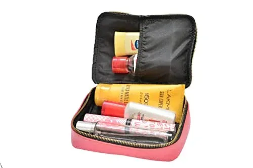 Customized Women's Croc Sling Bag   Mini Make up kit - Pink Pink