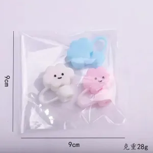 Cute Clouds silicone Straw Covers