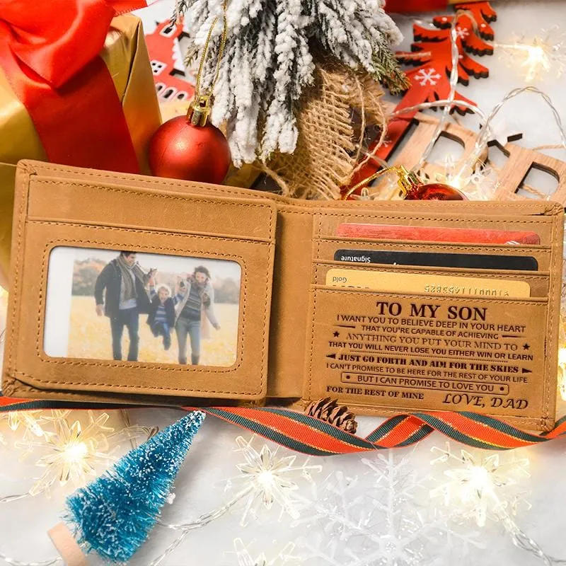 Dad To Son - Genuine Premium Leather Card Wallet