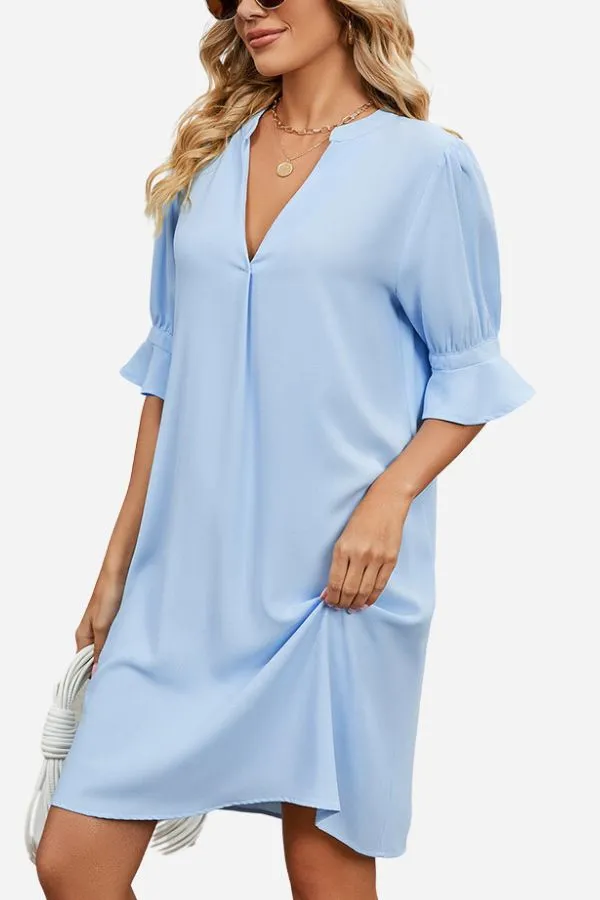 Dainty Charm Casual Ruffle Dress