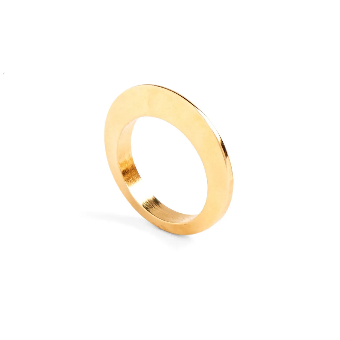 Disc Ring in Gold
