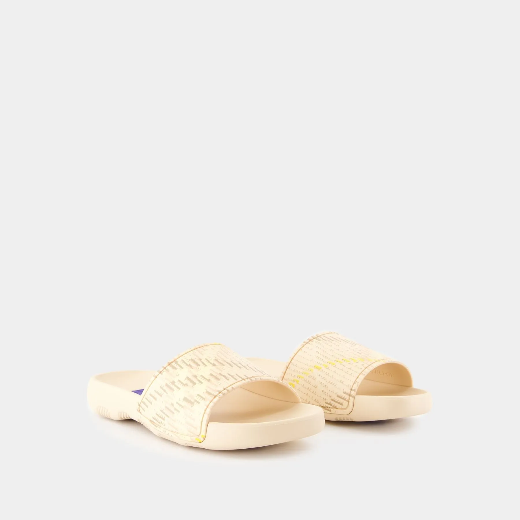 Dive Check Sandals - Burberry - Synthetic - Pink