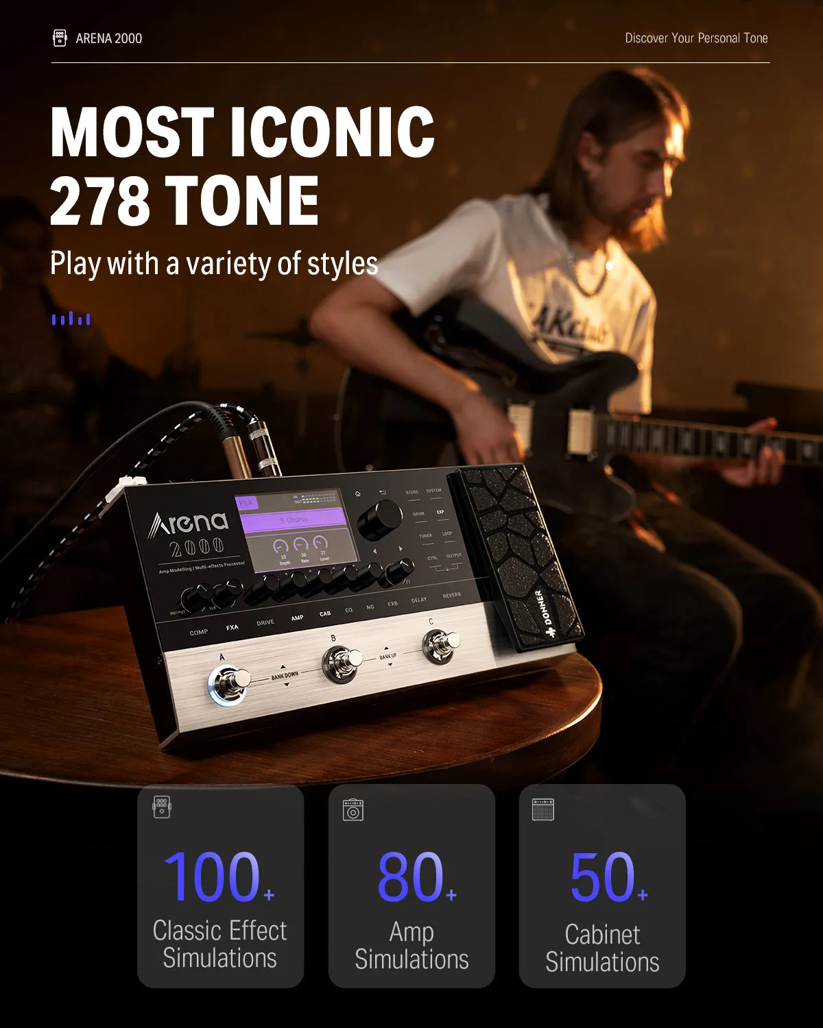 Donner HUSH-I Mute Acoustic-Electric Guitar Kit for Travel Silent Practice
