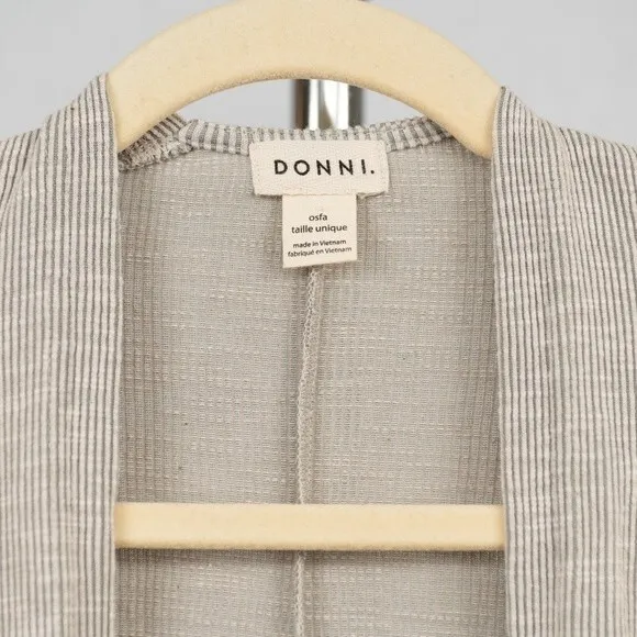 DONNI. Open front long cardigan one size