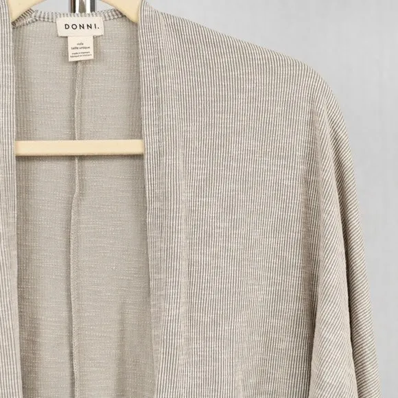 DONNI. Open front long cardigan one size