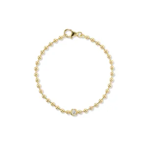 Double Bubble Bezel Diamond Bracelet