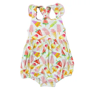 Dreamsicle Crossback Bubble Romper