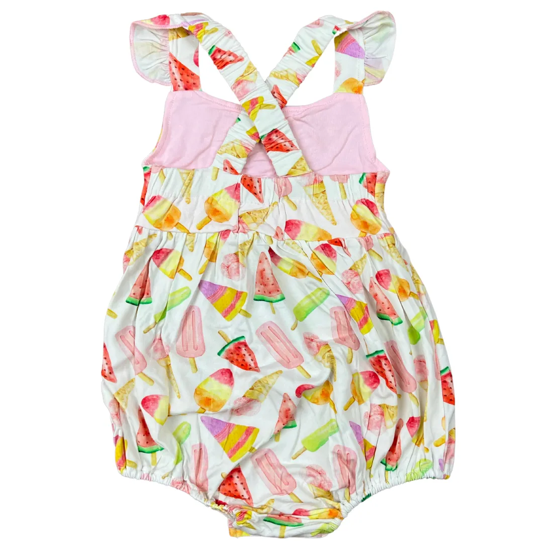 Dreamsicle Crossback Bubble Romper