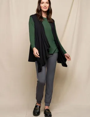 Drift & Discover: Relaxed Joggers with a Flowing Vest