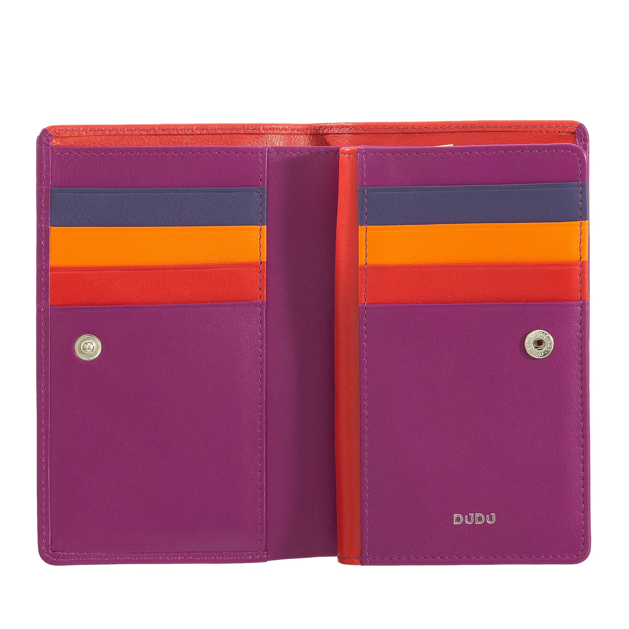 Dudu Coloring Women's Wallet Rfid in Multicolor Leather With Key holder, Card holder pockets and cards