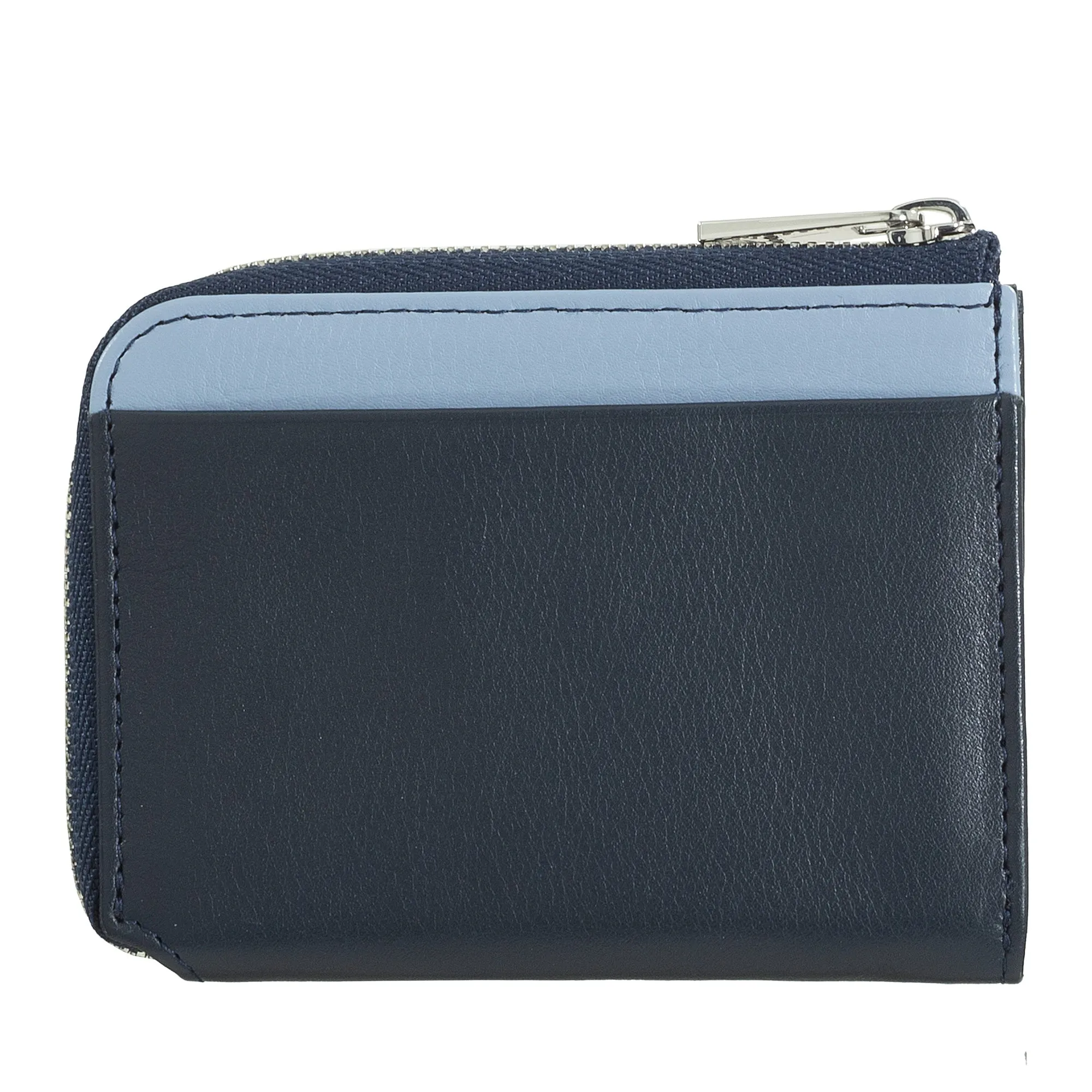 Dudu Small men's wallet with zip, RFID wallet in colored leather, credit card holder, compact pocket design
