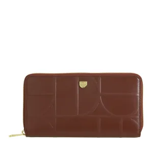 DUDU WOMEN'S WOMEN'S LARGE RFID of real printed leather, AROUND ZIP WALLS WITH CARD RATE CARD AND LAME LOCK