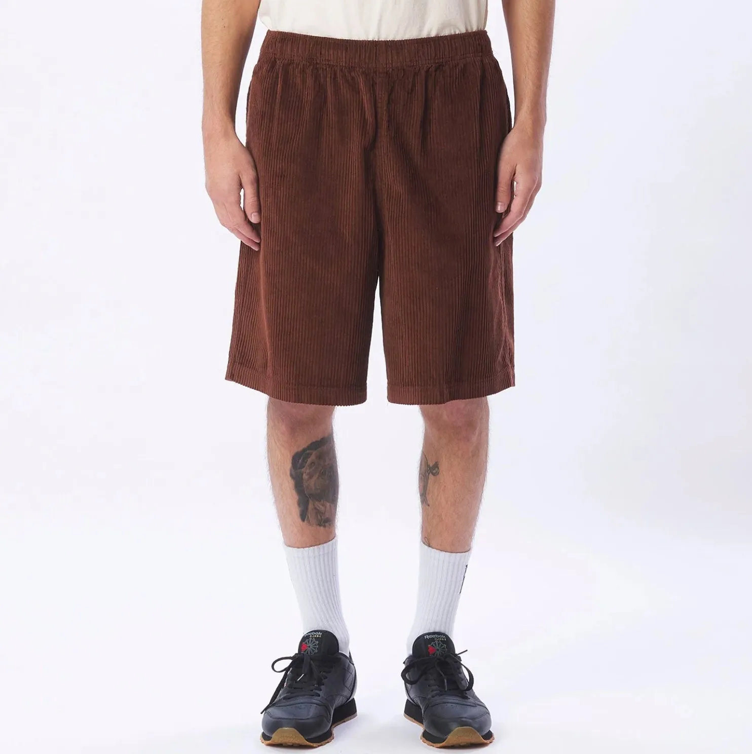 Easy Relaxed Corduroy Short Sepia
