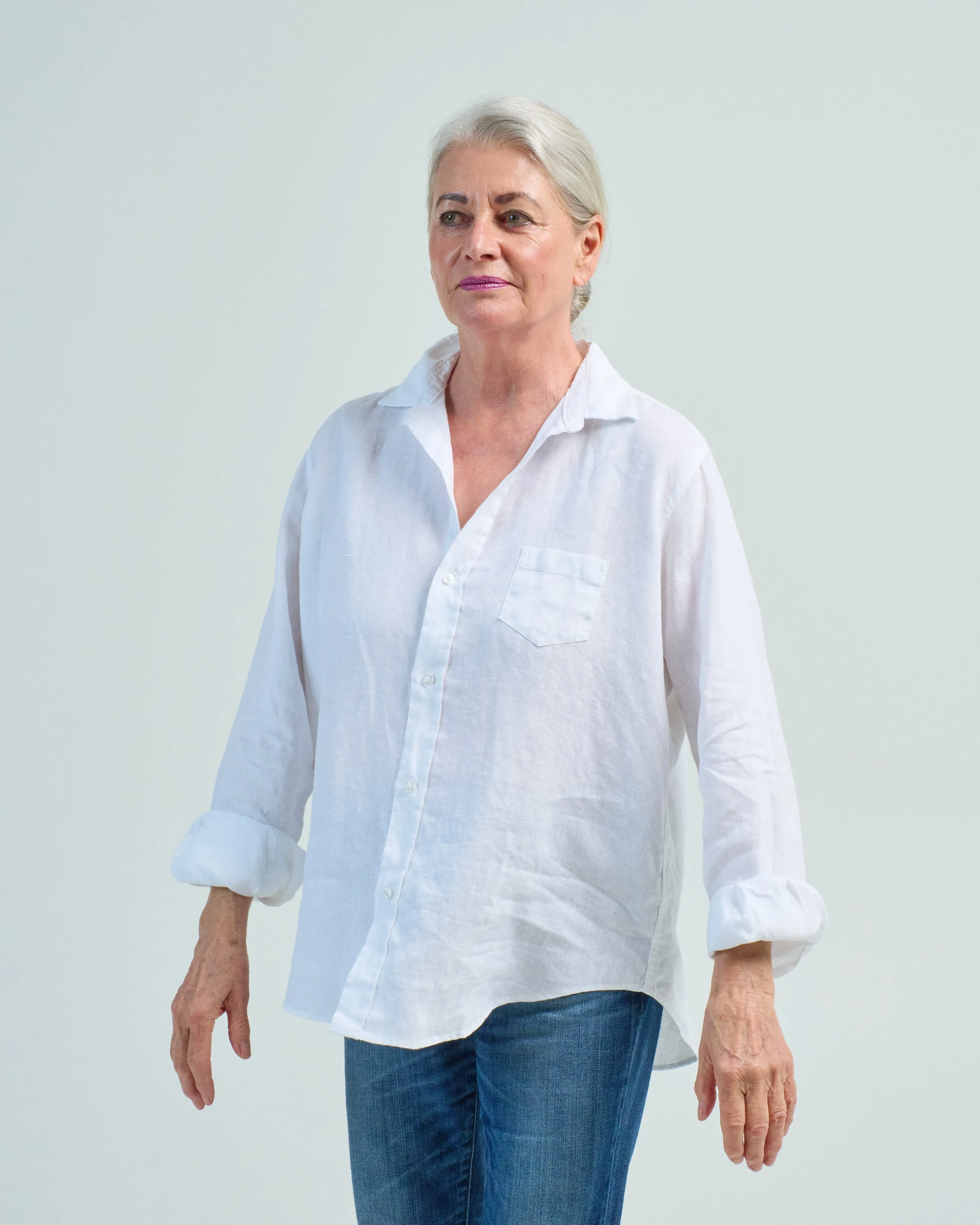 eileen relaxed button-up shirt