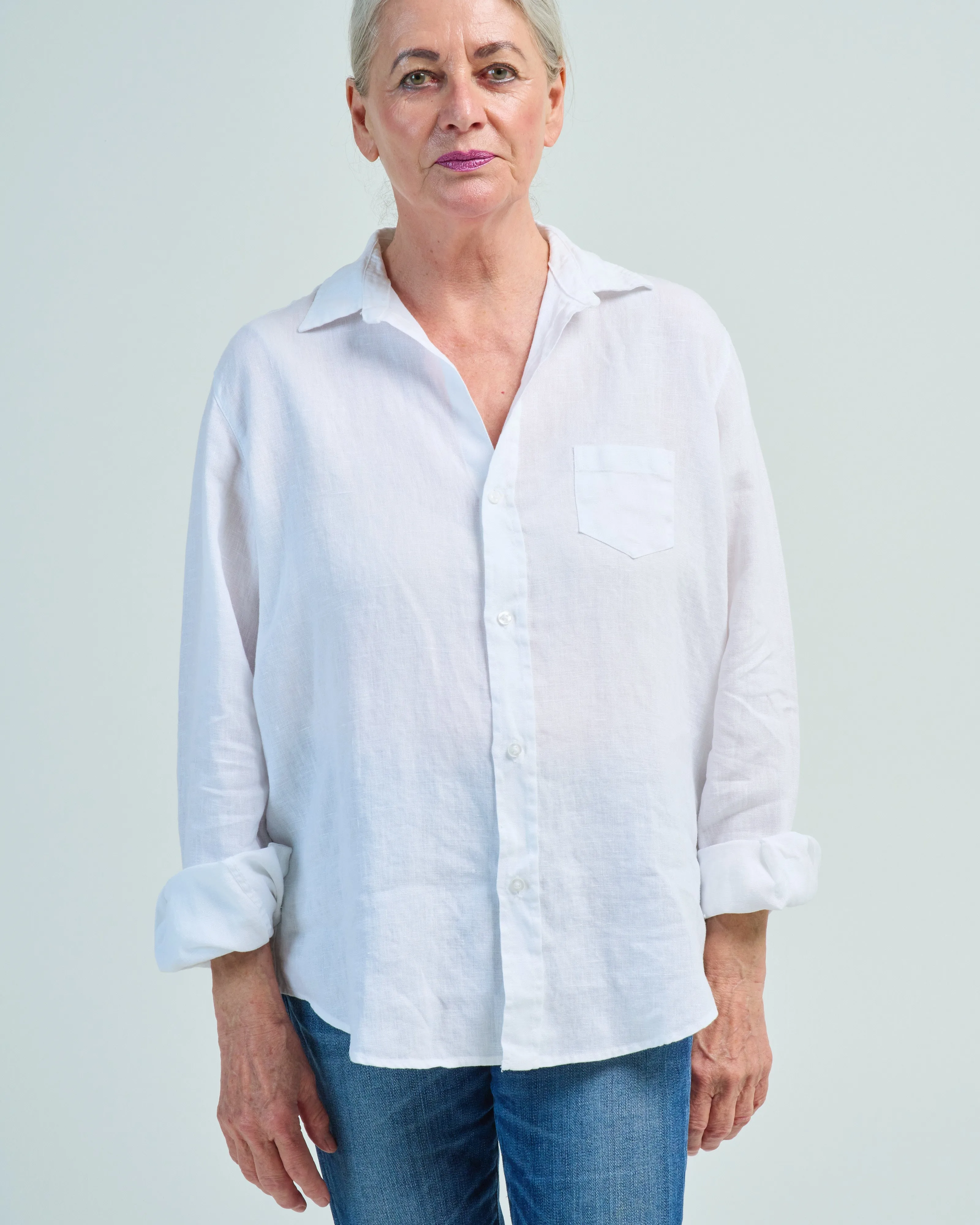 eileen relaxed button-up shirt