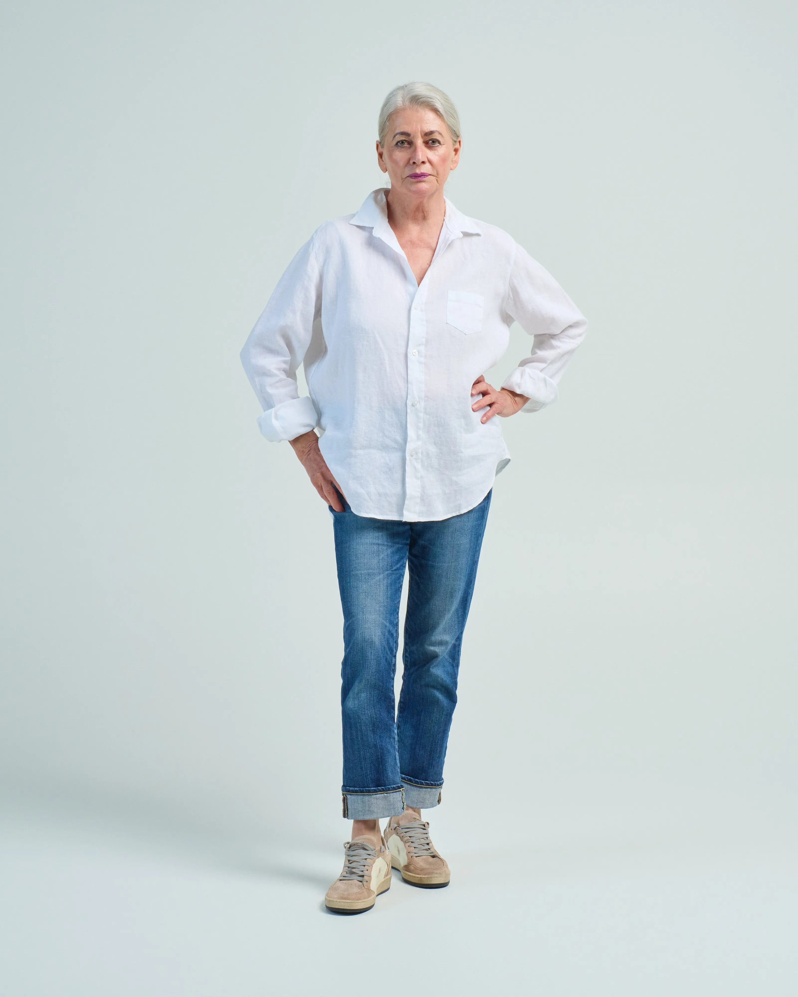 eileen relaxed button-up shirt