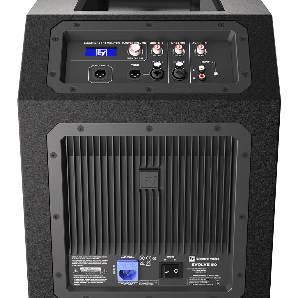 Electro-Voice Evolve 50 Portable Column Speaker - Black