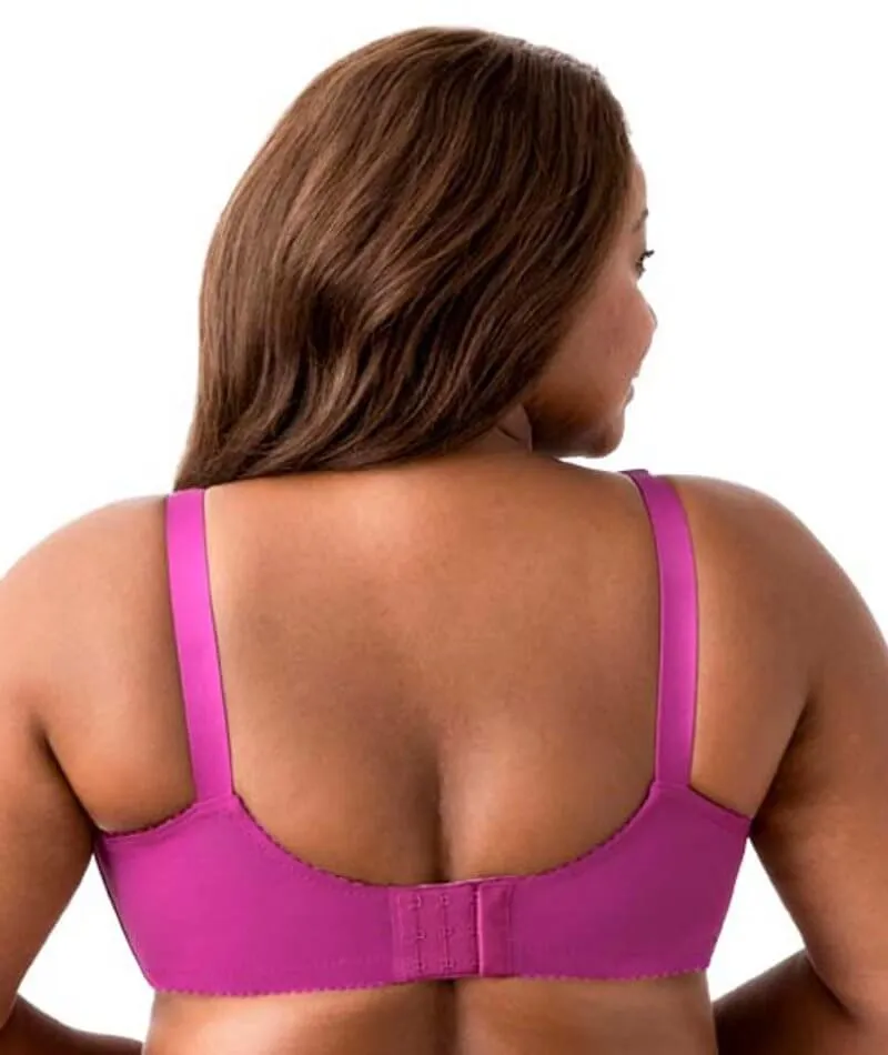 Elila Embroidered Lace Wire-Free Bra - Fuchsia