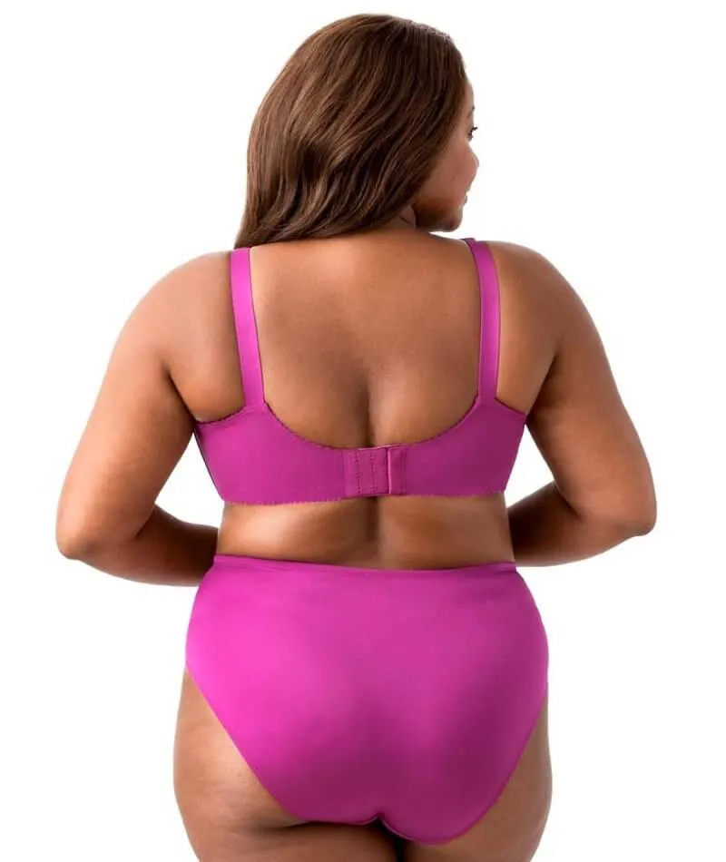Elila Embroidered Lace Wire-Free Bra - Fuchsia