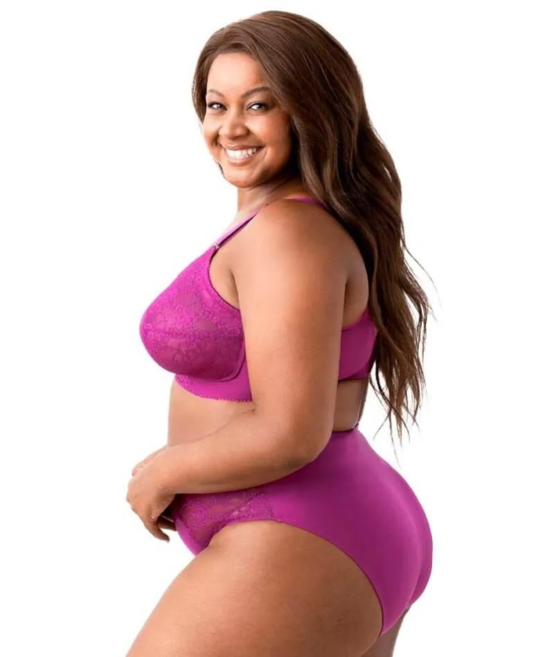 Elila Embroidered Lace Wire-Free Bra - Fuchsia