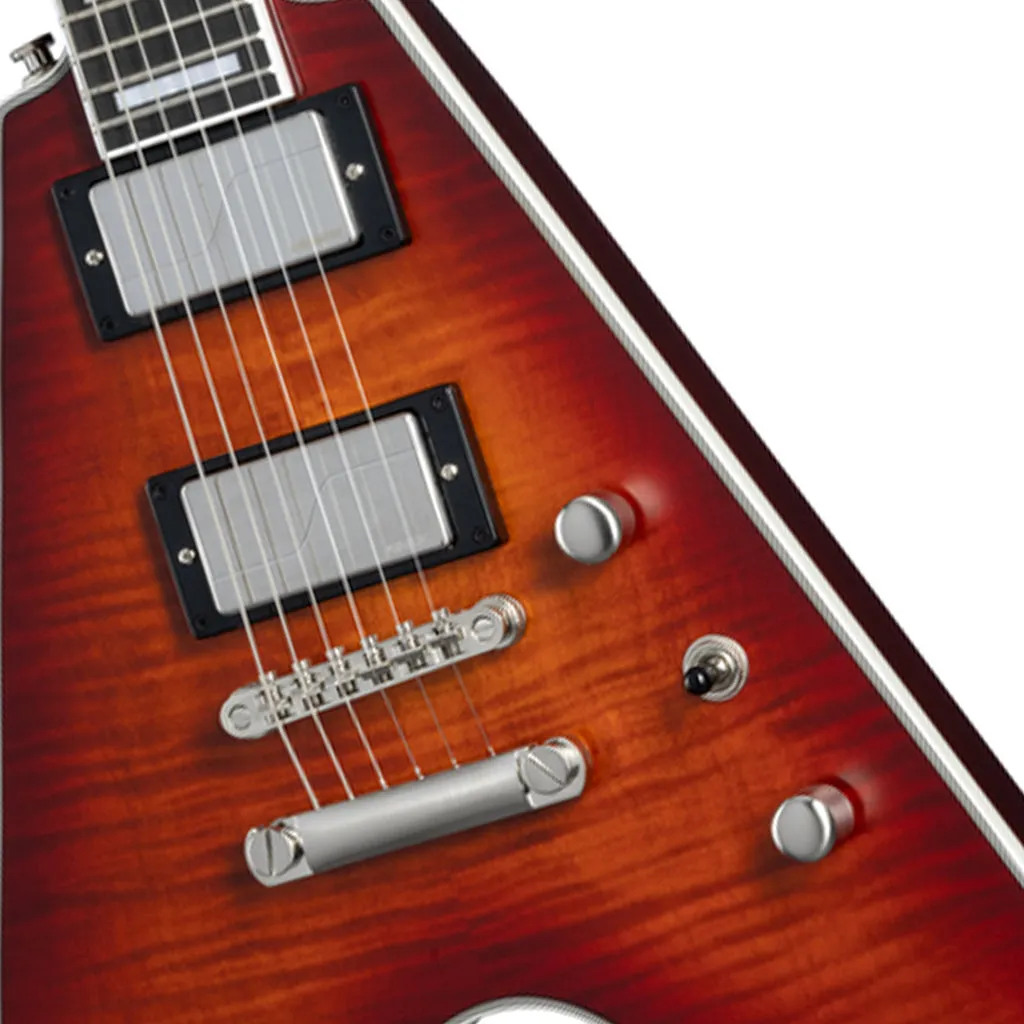 Epiphone Flying V Prophecy - Aged Bengal Tiger Burst