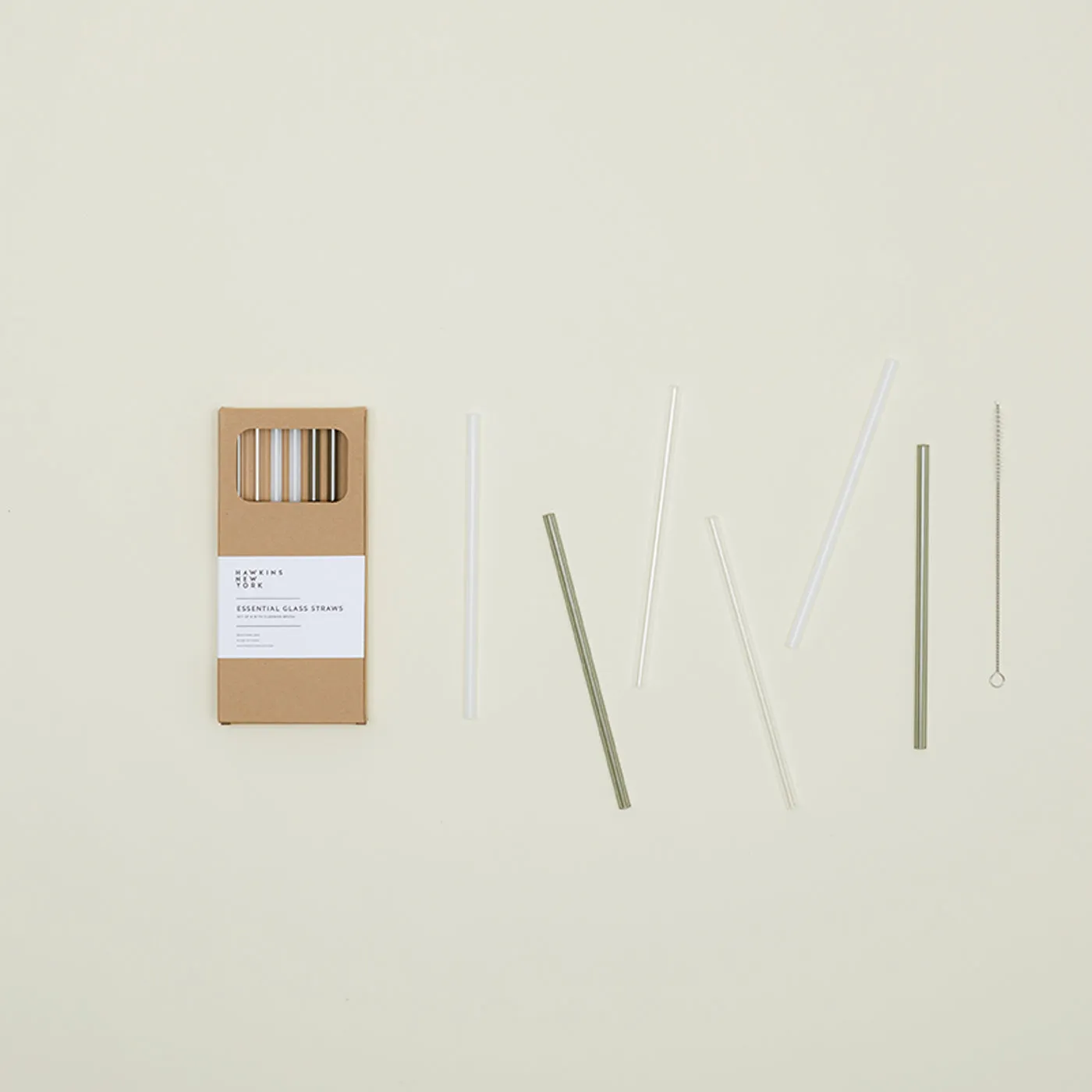 Essential Glass Straws - Set of 6