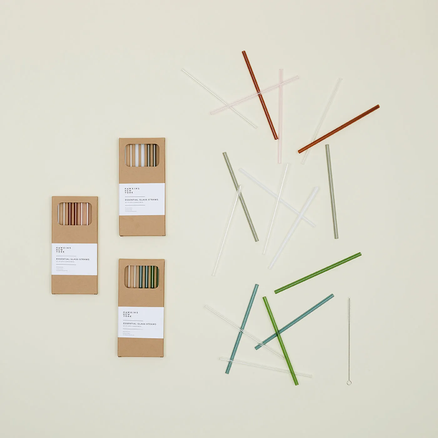 Essential Glass Straws - Set of 6