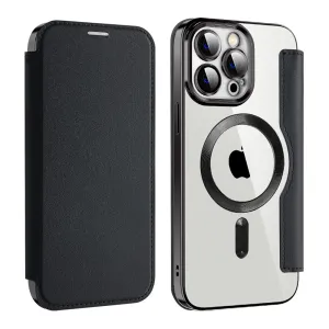 Etui Flip Wallet Magsafe iPhone 11 Pro Max - Czarne