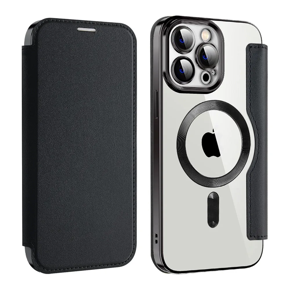 Etui Flip Wallet Magsafe iPhone 11 Pro Max - Czarne