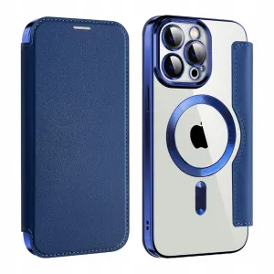 Etui Flip Wallet Magsafe iPhone 11 Pro Max - Granatowe