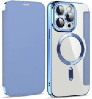 Etui Flip Wallet Magsafe iPhone 11 Pro Max - Jasnoniebieskie