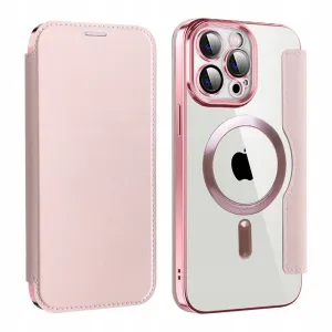Etui Flip Wallet Magsafe iPhone 11 Pro Max - Różowe