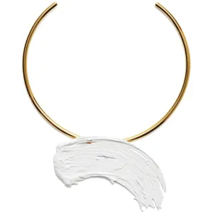 Eva Collar in Gold and White
