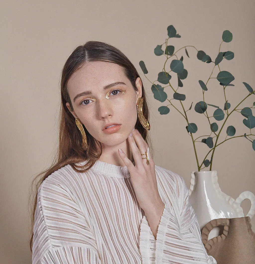 Eva Earrings in Gold