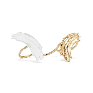 Eva Ring in Gold and White