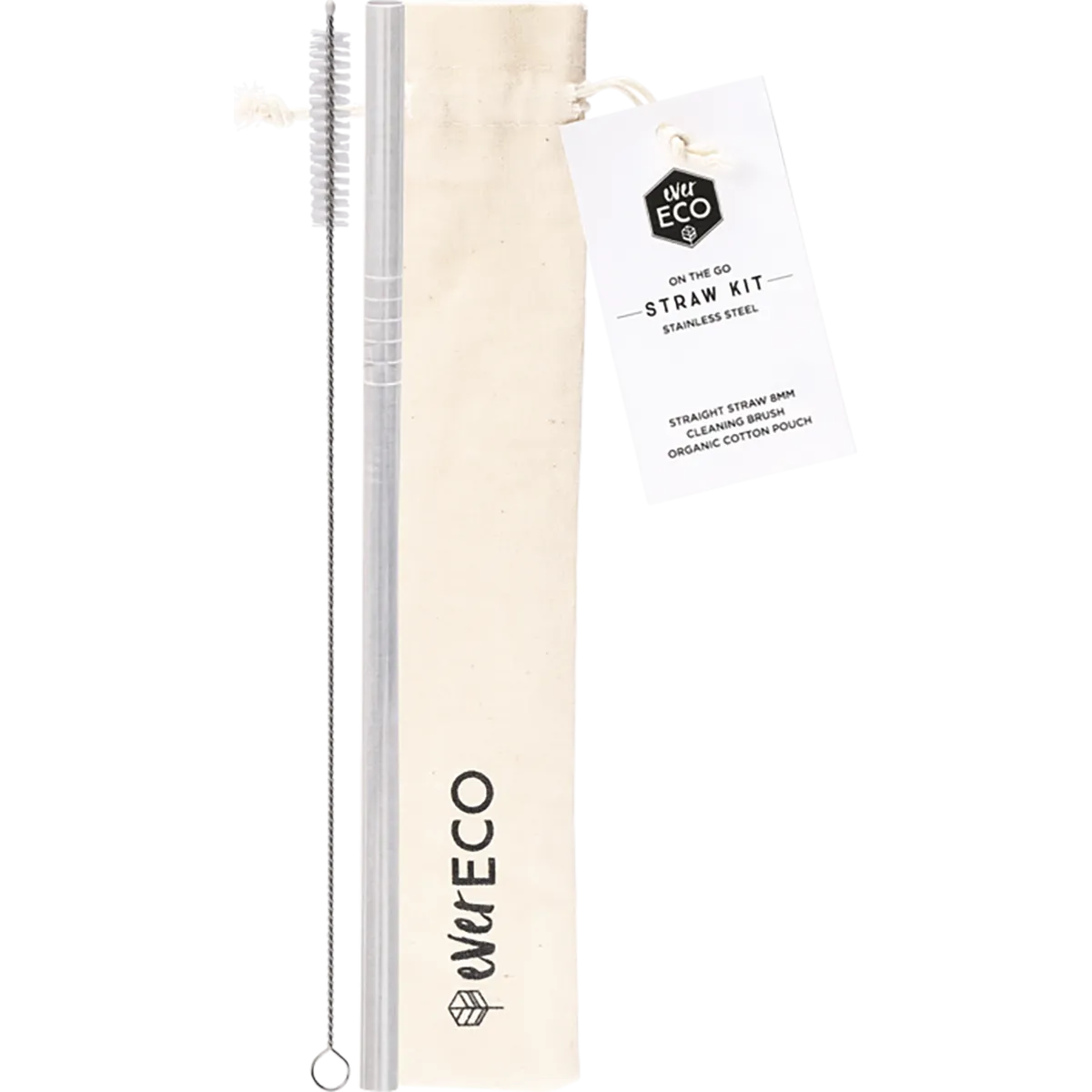 Ever Eco | Stainless Steel On-The-Go Straw Kit
