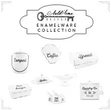 Farmhouse Laundry Powder Container (White, Case of 6)