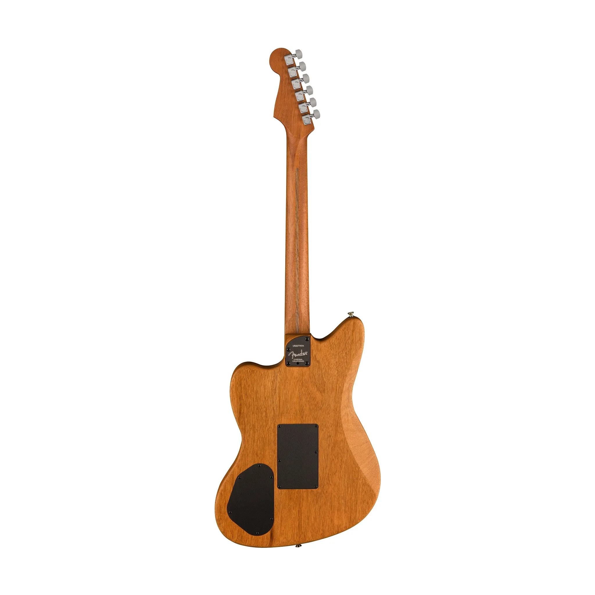Fender American Acoustasonic Jazzmaster All Mahogany Ac-Elec Gtr w/Bag, Ebony FB, Bourbon Burst