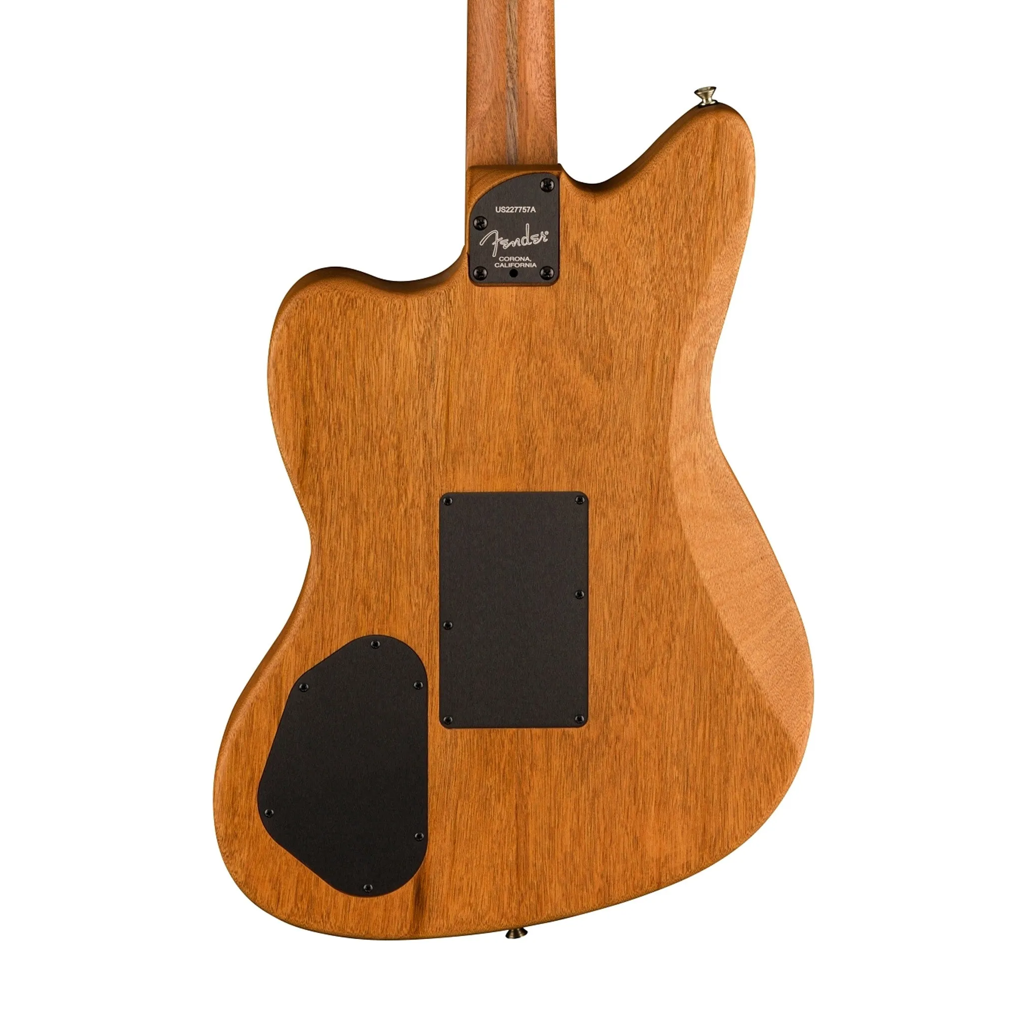 Fender American Acoustasonic Jazzmaster All Mahogany Ac-Elec Gtr w/Bag, Ebony FB, Bourbon Burst