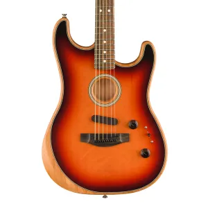 Fender American Acoustasonic Strat in 3 Colour Sunburst